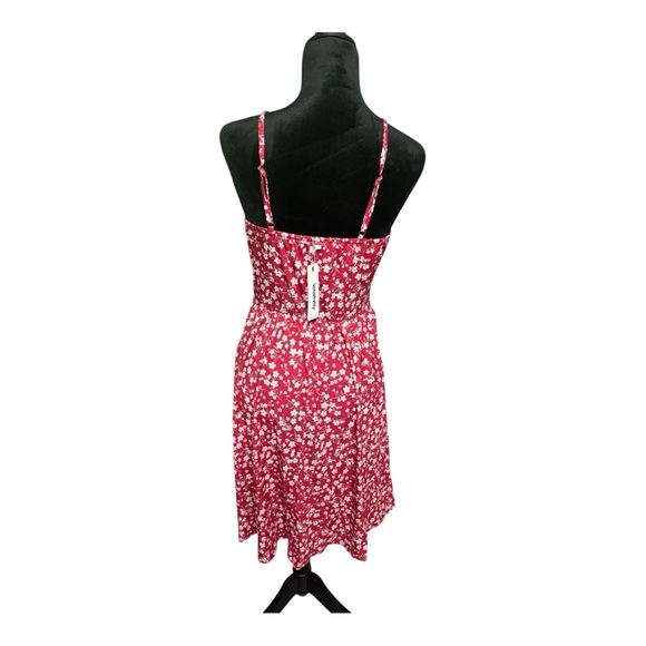 Red and White Spaghetti Strap Sundress - Picture 4 of 9